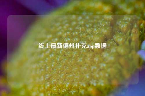 线上最新德州扑克app数据