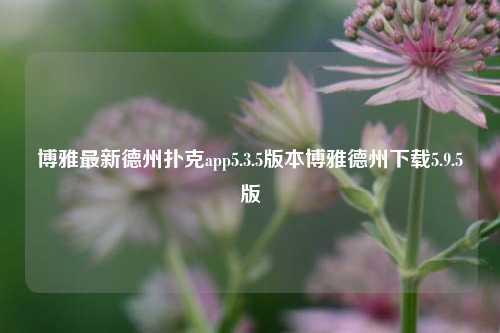博雅最新德州扑克app5.3.5版本博雅德州下载5.9.5版