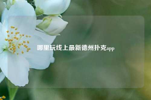 哪里玩线上最新德州扑克app