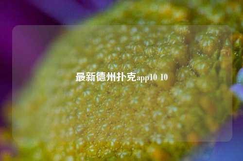最新德州扑克app10 10